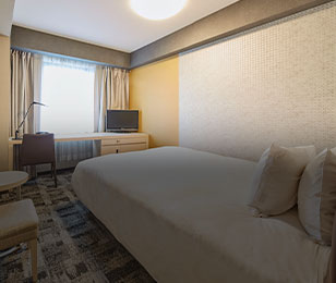 画像:シングルルームでも広々と