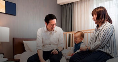 画像:お子様添い寝無料