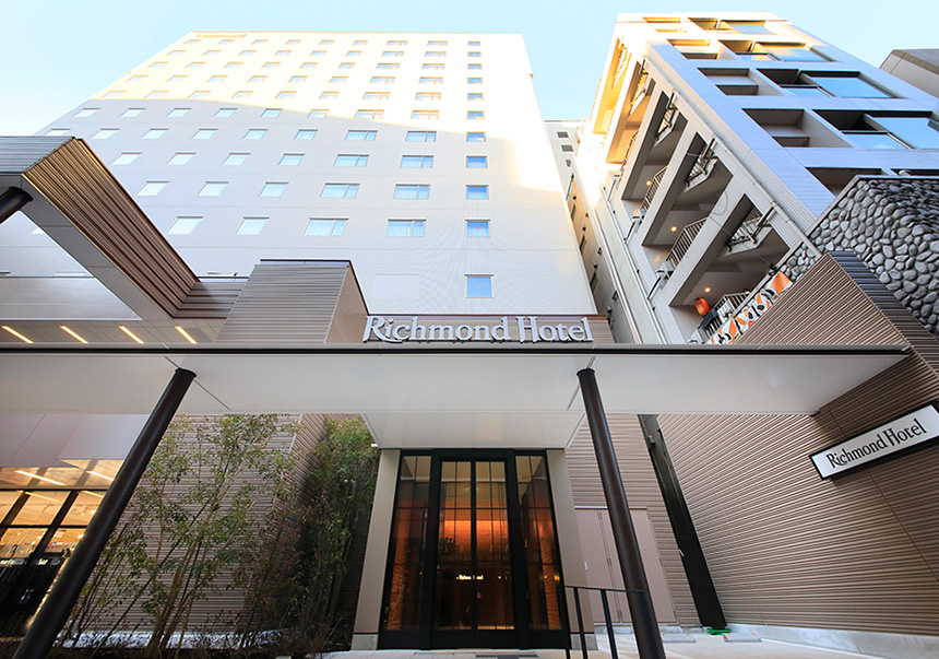 画像:ホテル入口