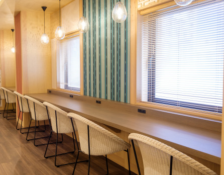 フリーラウンジでほっと一息♪